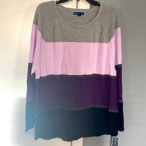 Gray pink purple and black Sweater